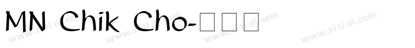 MN Chik Cho字体转换